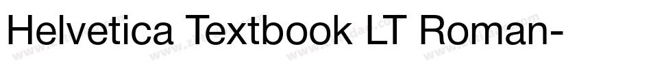Helvetica Textbook LT Roman字体转换
